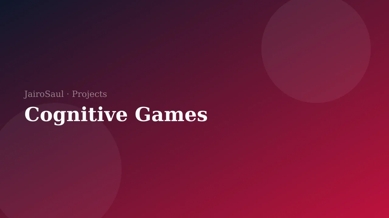 Cognitive Games