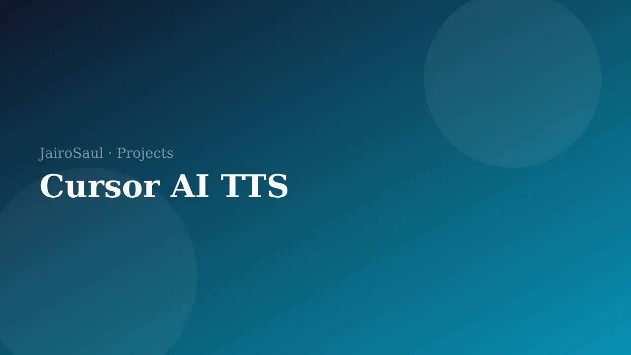 Cursor AI TTS